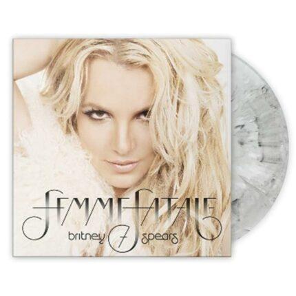 VINYLE GRIS MARBRE BRITNEY SPEARS FEMME FATALE RECTO