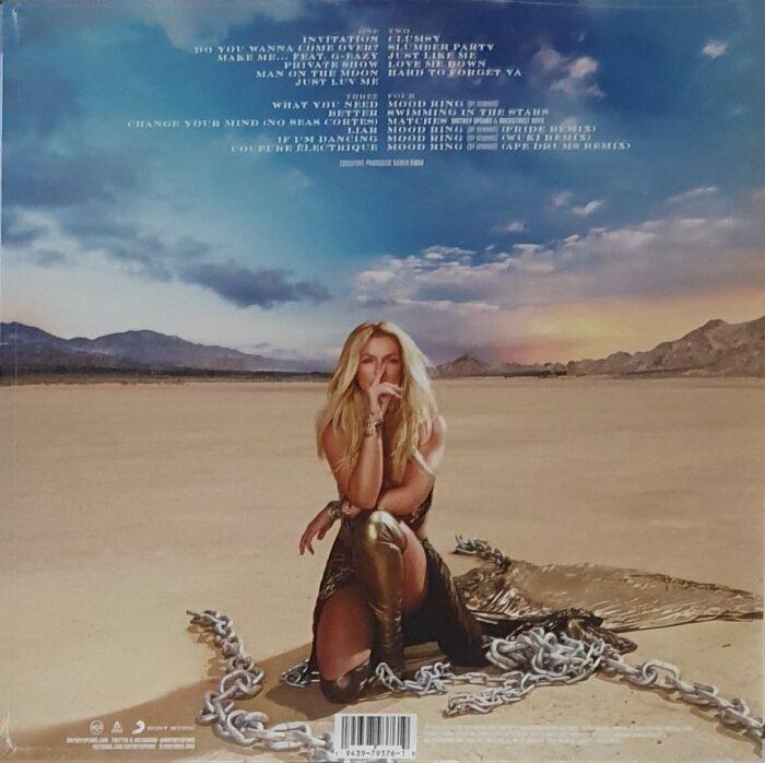 Vinyle blanc britney spears glory verso