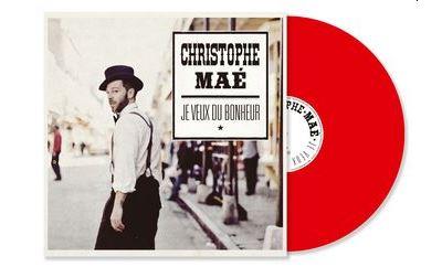 vinyle rouge christophe maé je veux du bonheur recto