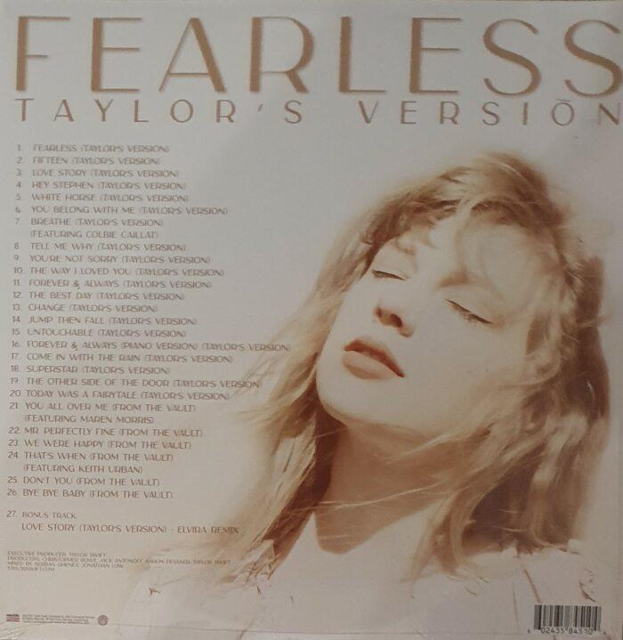 vinyle taylor swift fearless verso