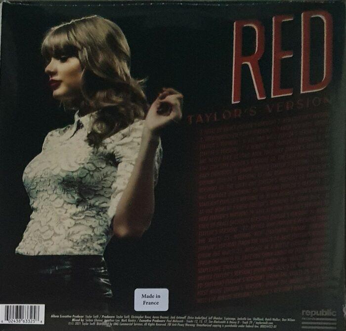 vinyle taylor swift red taylor's version verso
