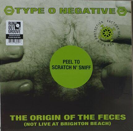 Vinyle type o negative the origin of the feces vert & noir recto