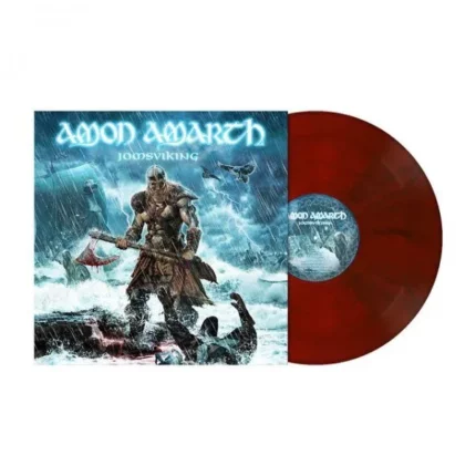 vinyle rouge marbré amon amarth jomsviking recto