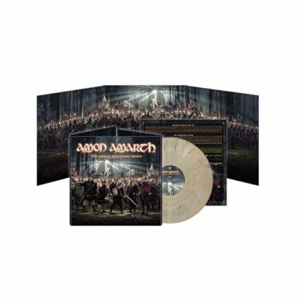 vinyle blanc marbré amon amarth the great heathen army recto