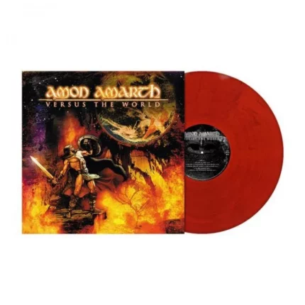 VINYLE ROUGE MARBRE AMON AMARTH VERSUS THE WORLD RECTO