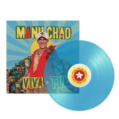 vinyle bleu transparent manu chao viva tu recto