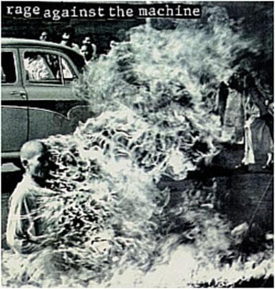 vinyle rage against the machine recto