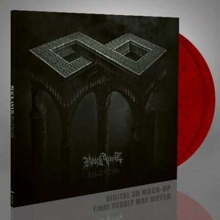 vinyle rouge noir marbré black anvil regenesis recto