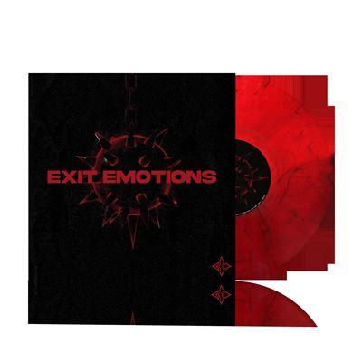 vinyle rouge noir marbré blind channel exit emotions recto