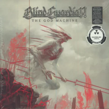 vinyle transparent noir marbré blind guardian the god machine recto