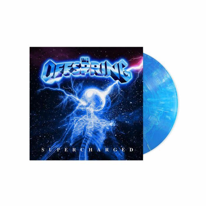 vinyle bleu marbré the offspring supercharged recto