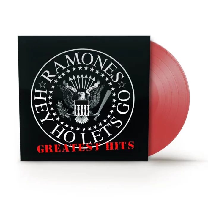 VINYLE ROUGE TRANSLUCIDE RAMONES GREATEST HITS RECTO