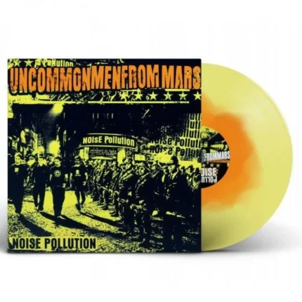 VINYLE JAUNE ET ORANGE UNCOMMONMENFROMMARS NOISE POLLUTION RECTO