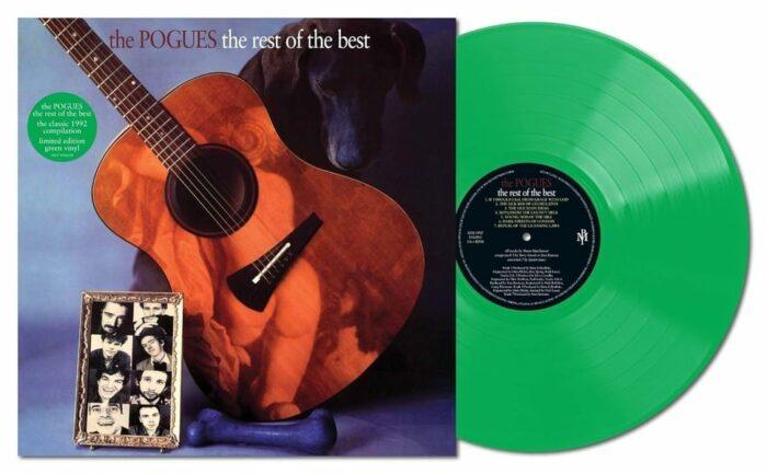 Vinyle vert the pogues the rest of the best recto